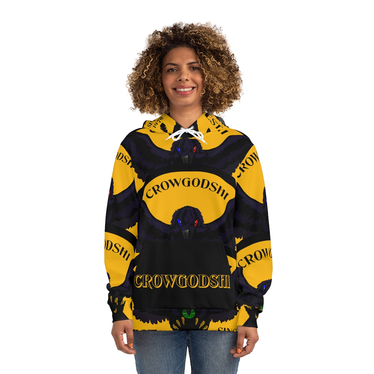 Special Edition Crowgodshi Designer Hoodie, GOLD LOGO