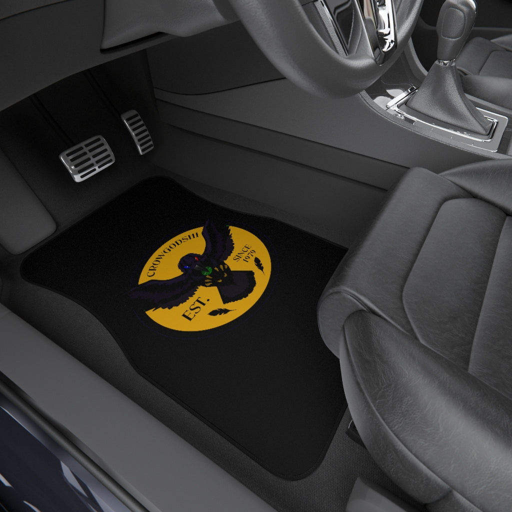 Crowgodshi Car Mats (2x Front), GOLD