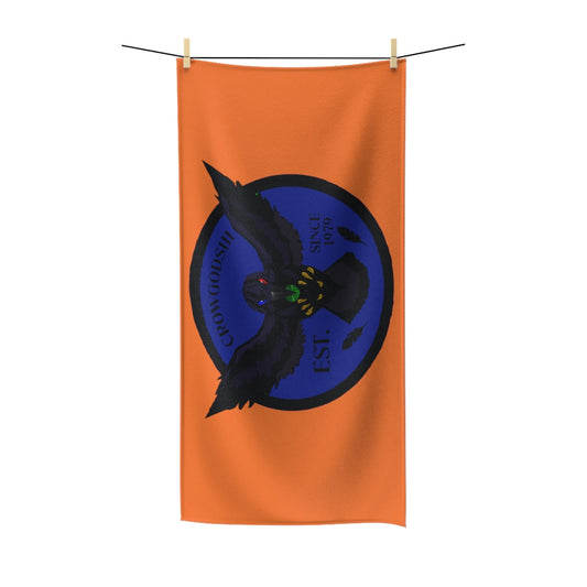 Crowgodshi First Generation Bathroom Towel, BLUE LOGO
