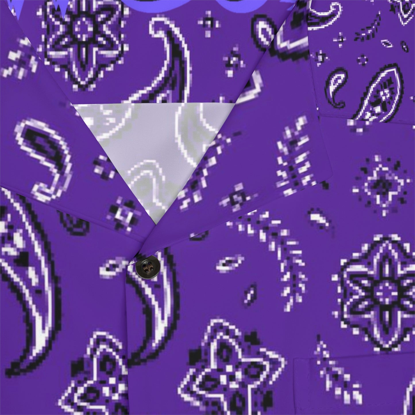 Crowgodshi Men's Purple Colors Hawaiian Shirt