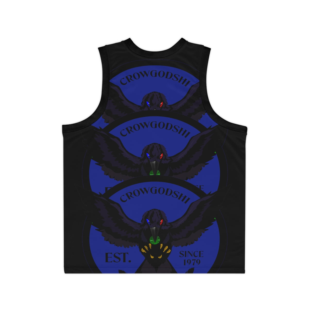 Special Edition Crowgodshi Designer Basketball Jersey, DUKE BLUE LOGO