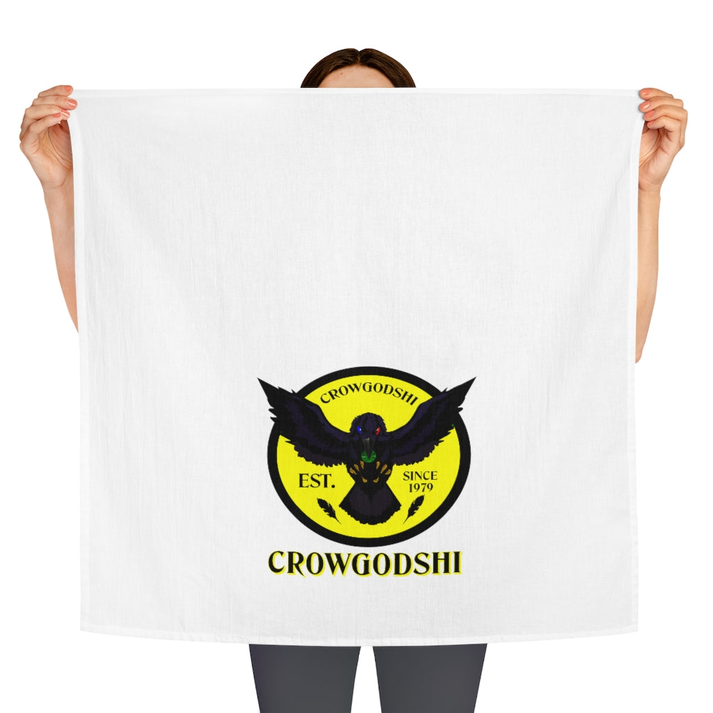 Crowgodshi Kitchen Towel, YELLOW LOGO