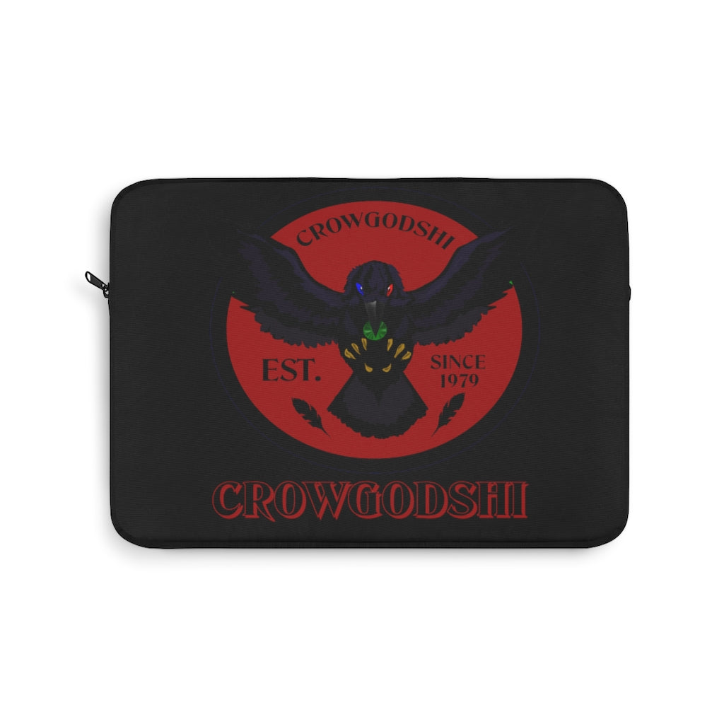 Crowgodshi First Generation Laptop Sleeve, BURGUNDY LOGO