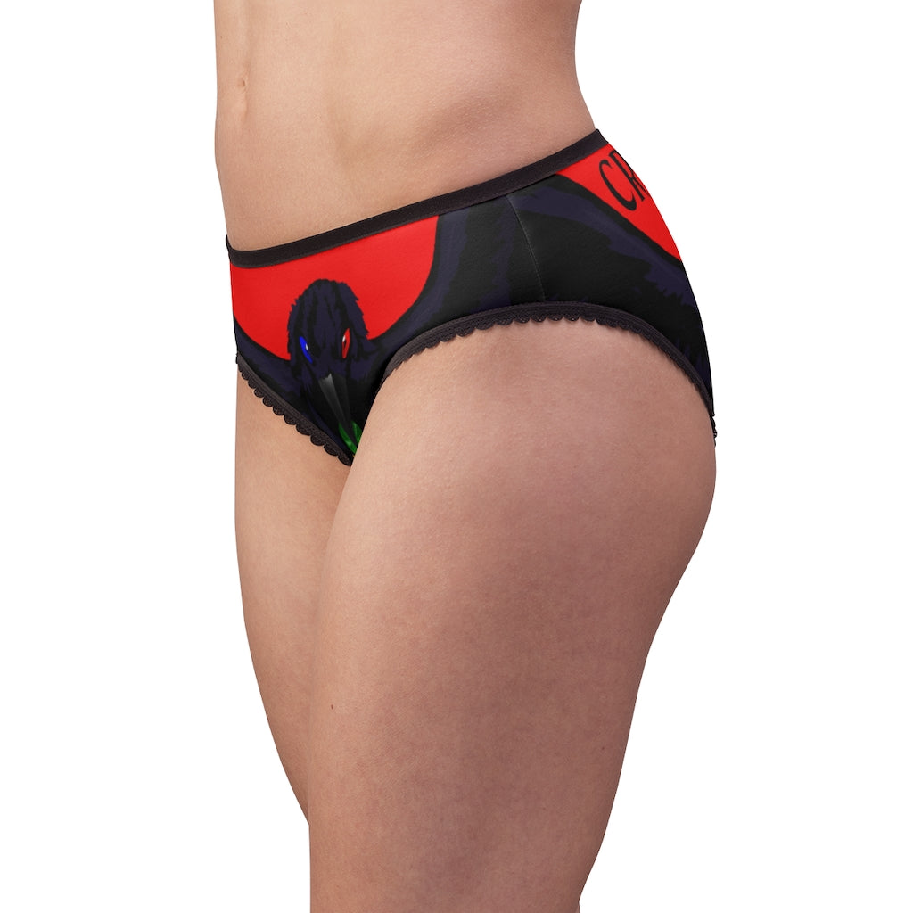 Women's Crowgodshi First Generation Limited Edition Panties, RED LOGO