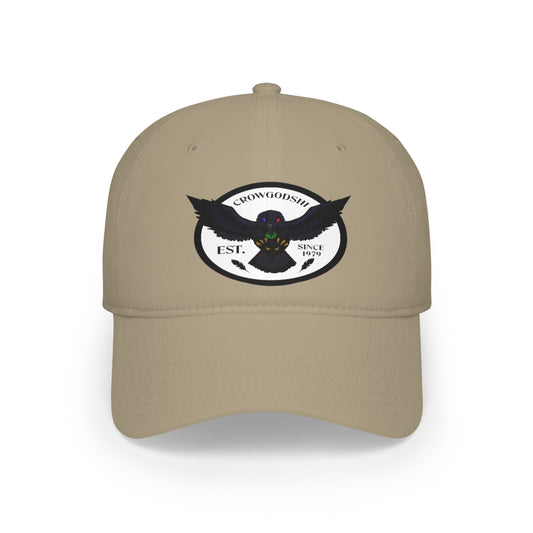 Crowgodshi Duckbill Hat, WHITE LOGO