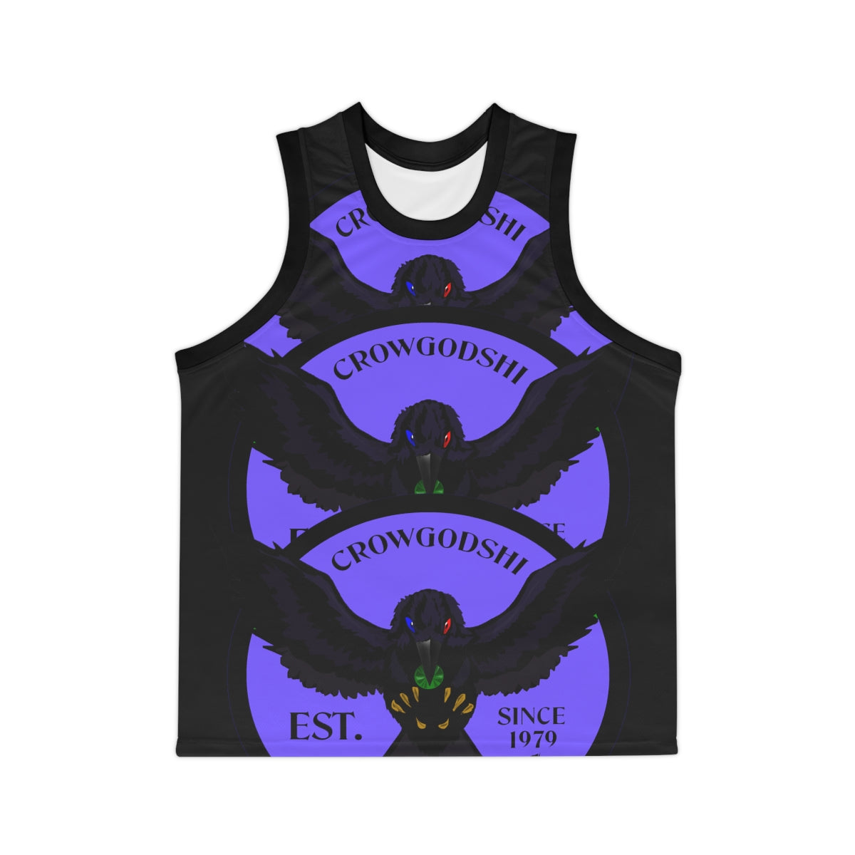 Special Edition Crowgodshi Designer Basketball Jersey, PURPLE LOGO
