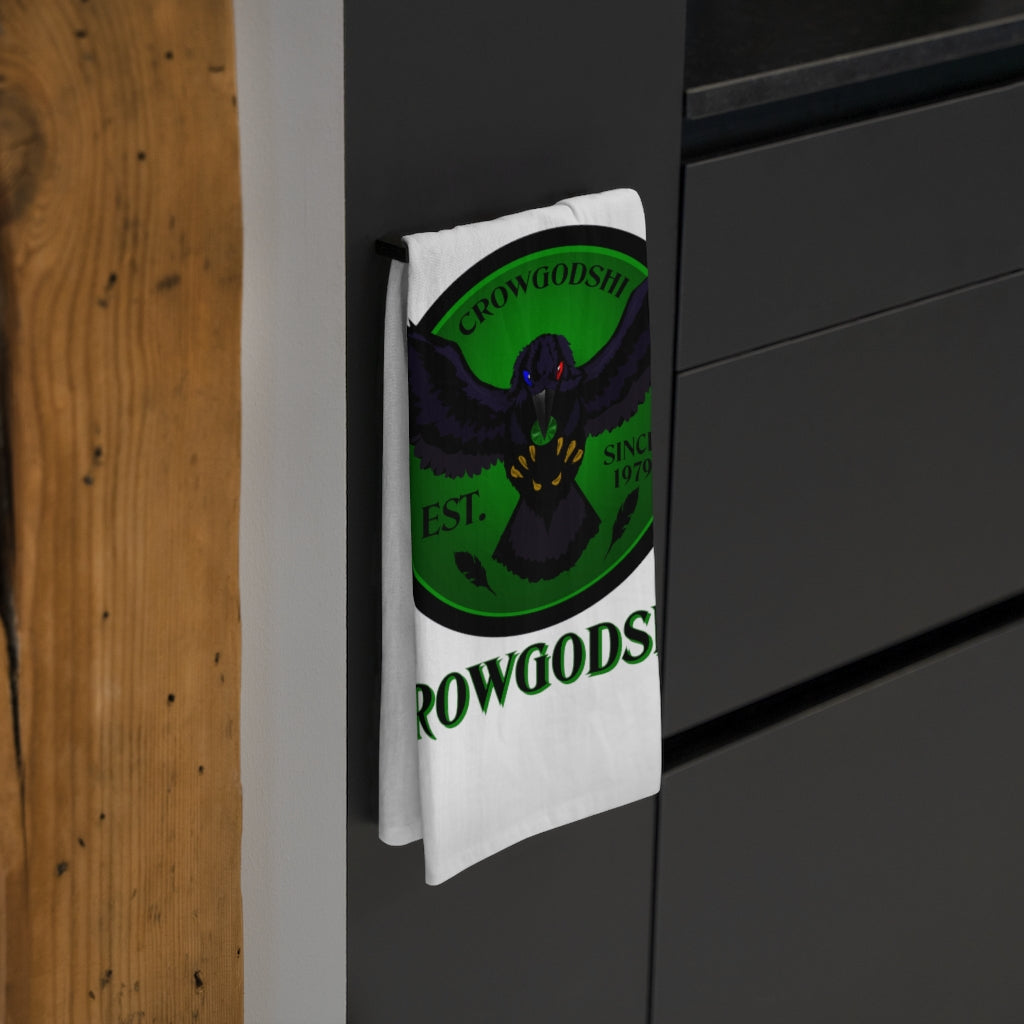 Crowgodshi Kitchen Towel, GREEN LOGO