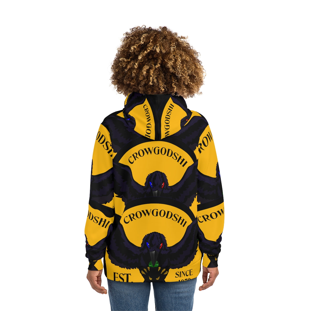 Special Edition Crowgodshi Designer Hoodie, GOLD LOGO