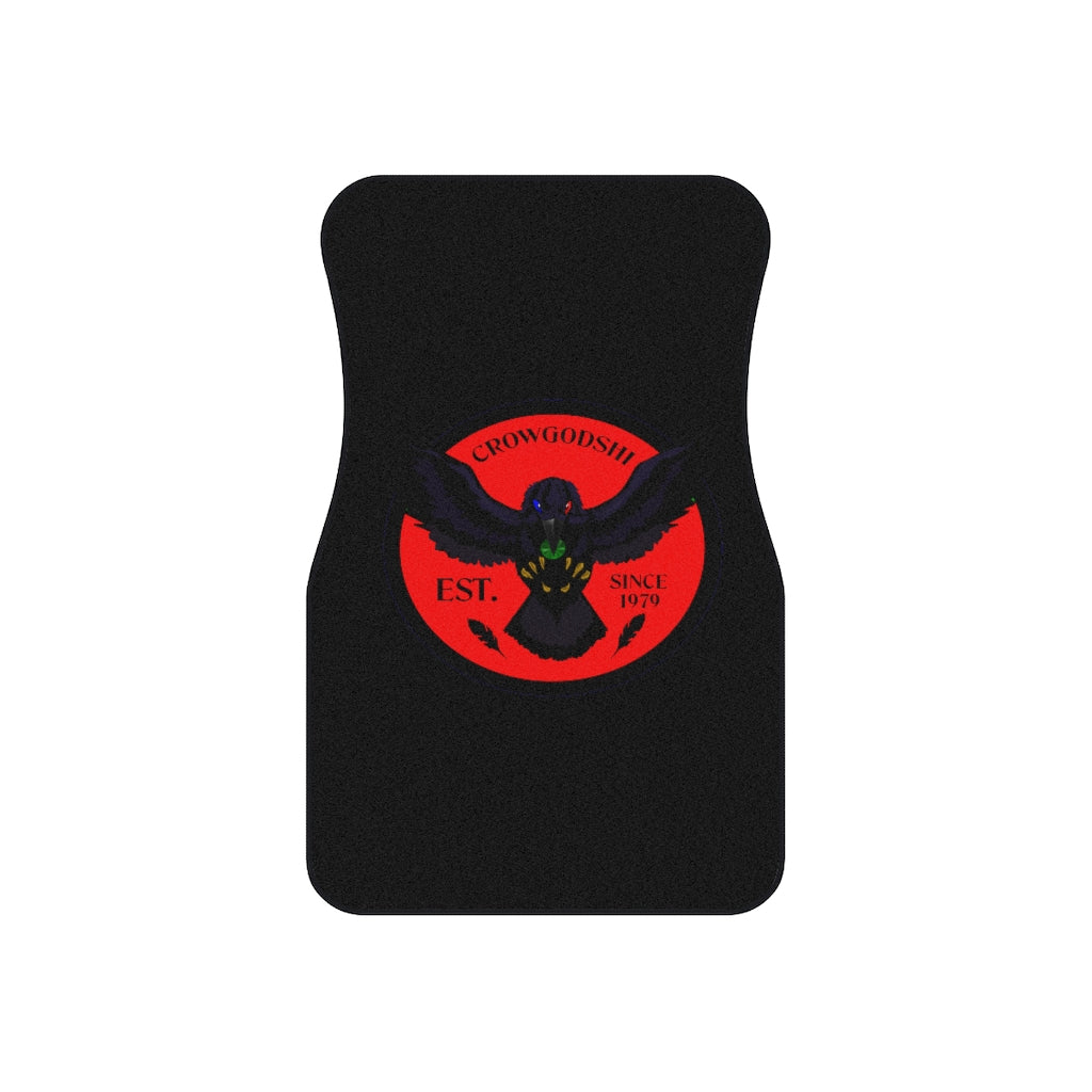 Crowgodshi Car Mats (2x Front), RED
