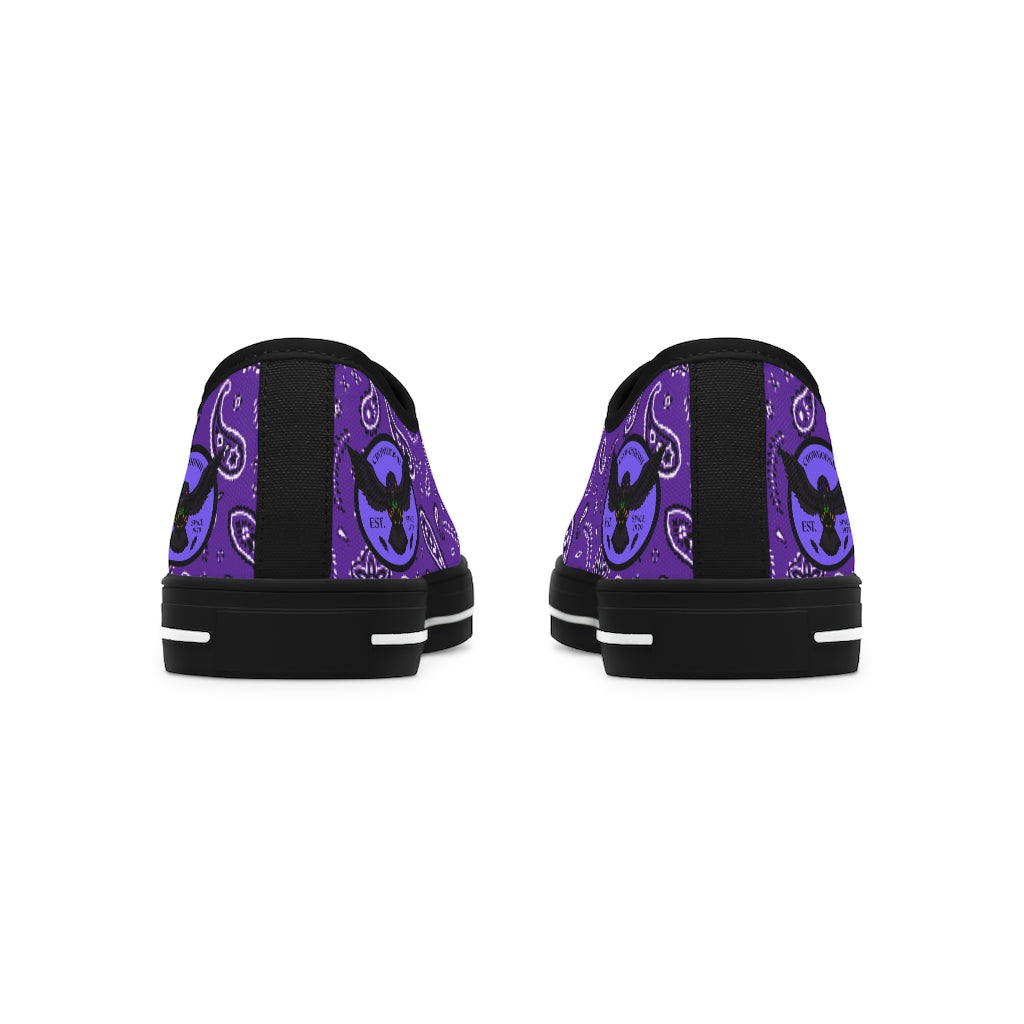 Women's Crowgodshi Purple Colors Low Top Sneakers