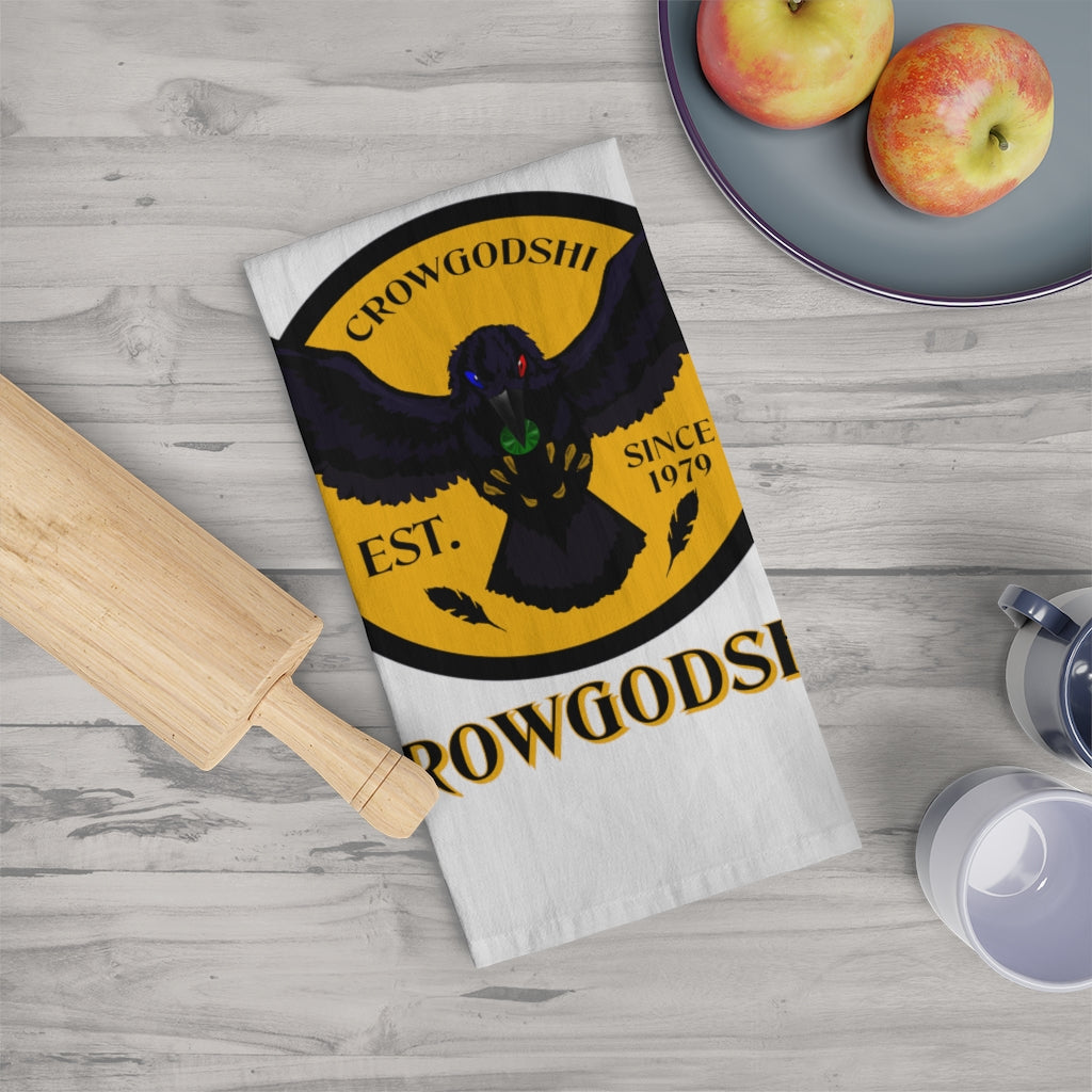 Crowgodshi Kitchen Towel, GOLD LOGO