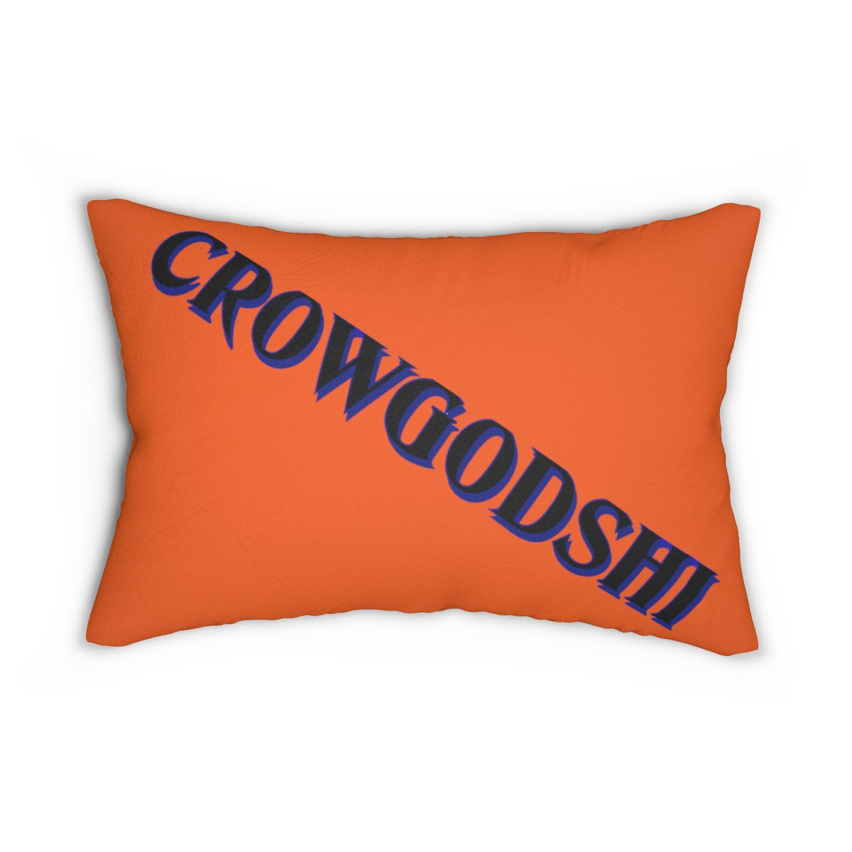 Crowgodshi First Generation Lumbar Pillow, BLUE LOGO