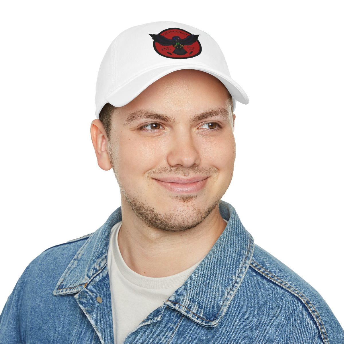 Crowgodshi Duckbill Hat, BURGUNDY LOGO