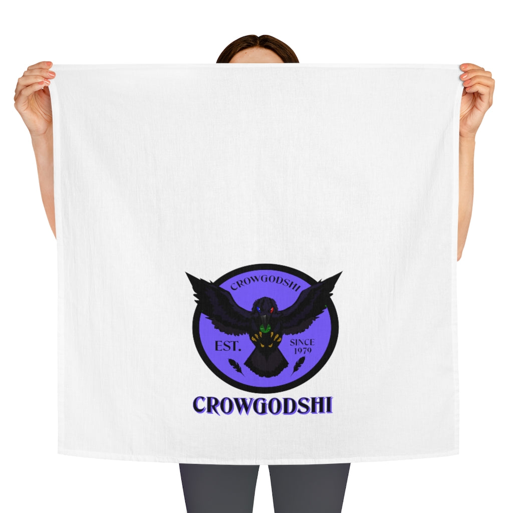 Crowgodshi Kitchen Towel, PURPLE LOGO