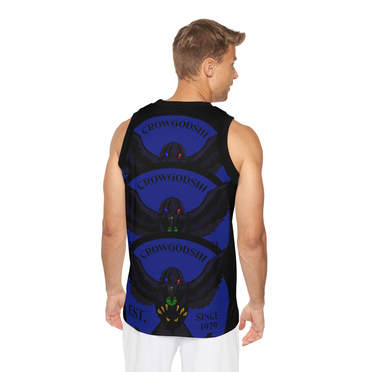 Special Edition Crowgodshi Designer Basketball Jersey, DUKE BLUE LOGO