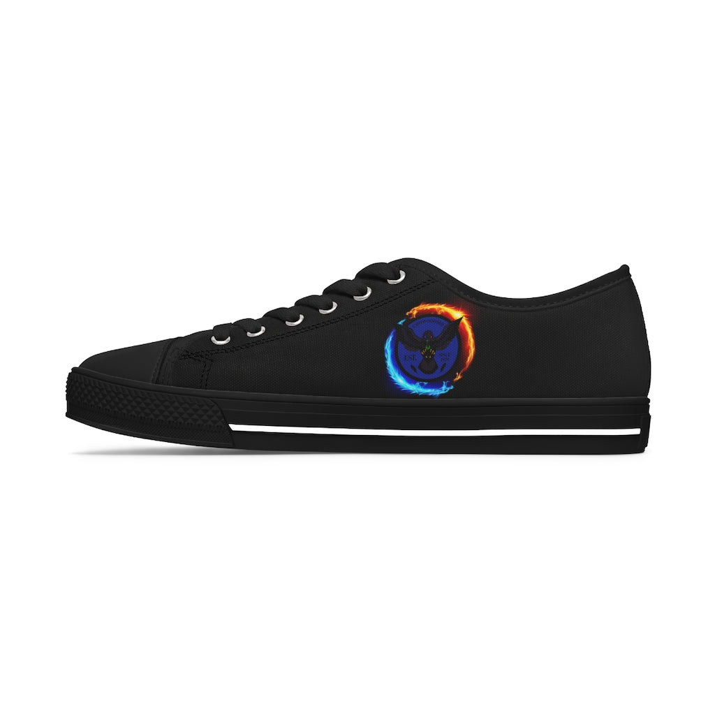 Women's Crowgodshi Ying Yang Dragons Low Top Sneakers