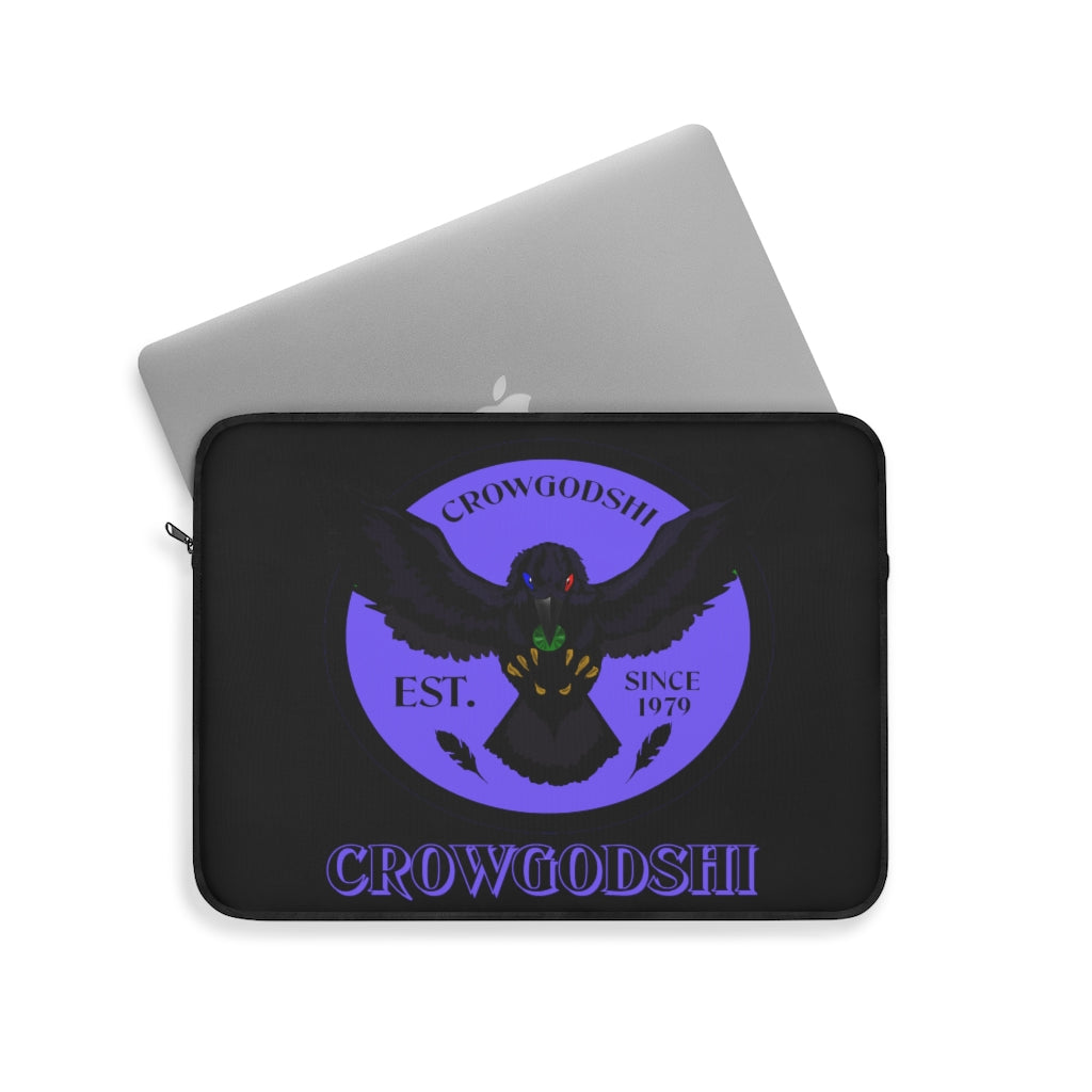 Crowgodshi First Generation Laptop Sleeve, PURPLE LOGO