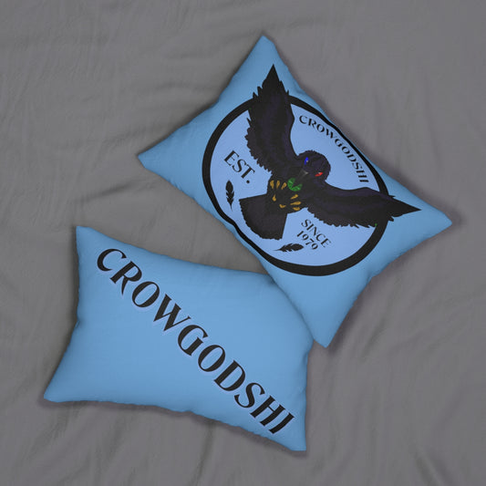 Crowgodshi First Generation Lumbar Pillow, CAROLINA BLUE LOGO