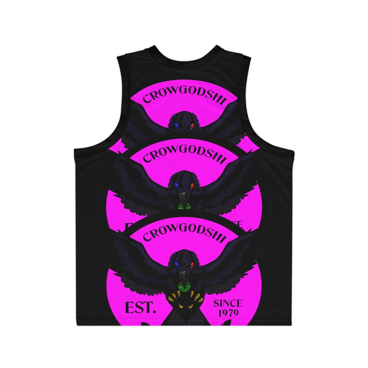 Special Edition Crowgodshi Designer Basketball Jersey, PINK LOGO