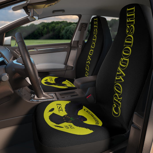 Crowgodshi Car Seat Covers, YELLOW