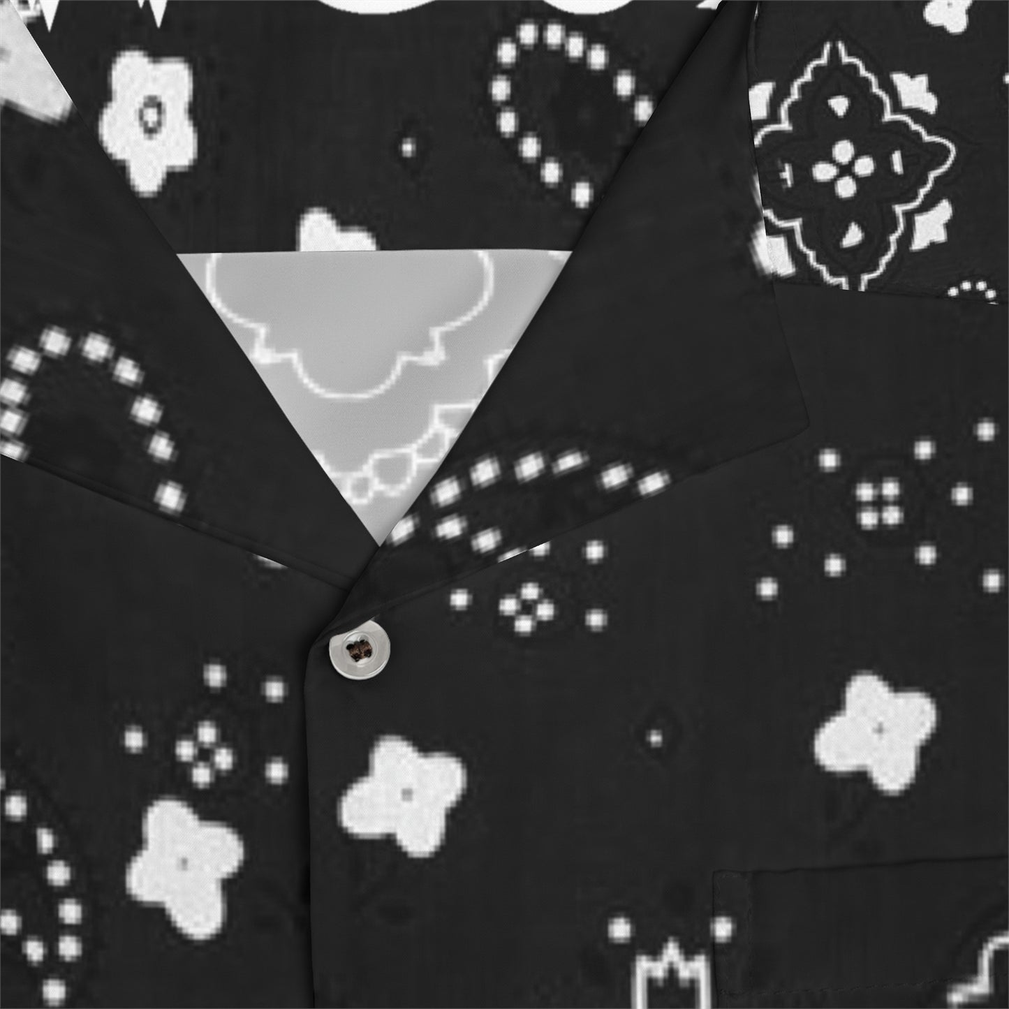 Crowgodshi Men's Black Colors Hawaiian Shirt