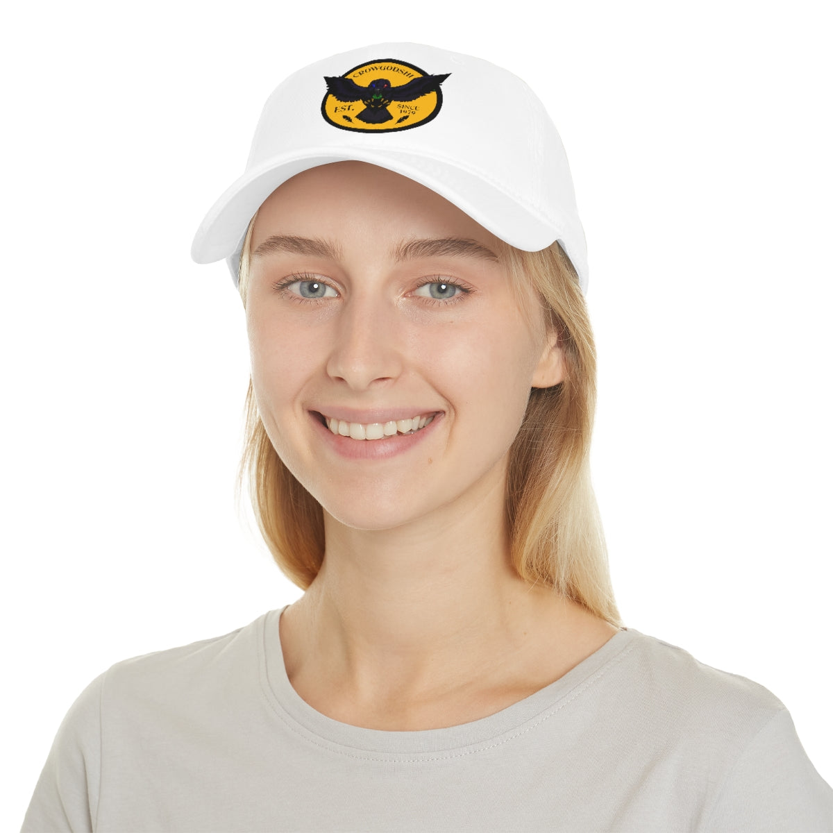 Crowgodshi Duckbill Hat, GOLD LOGO