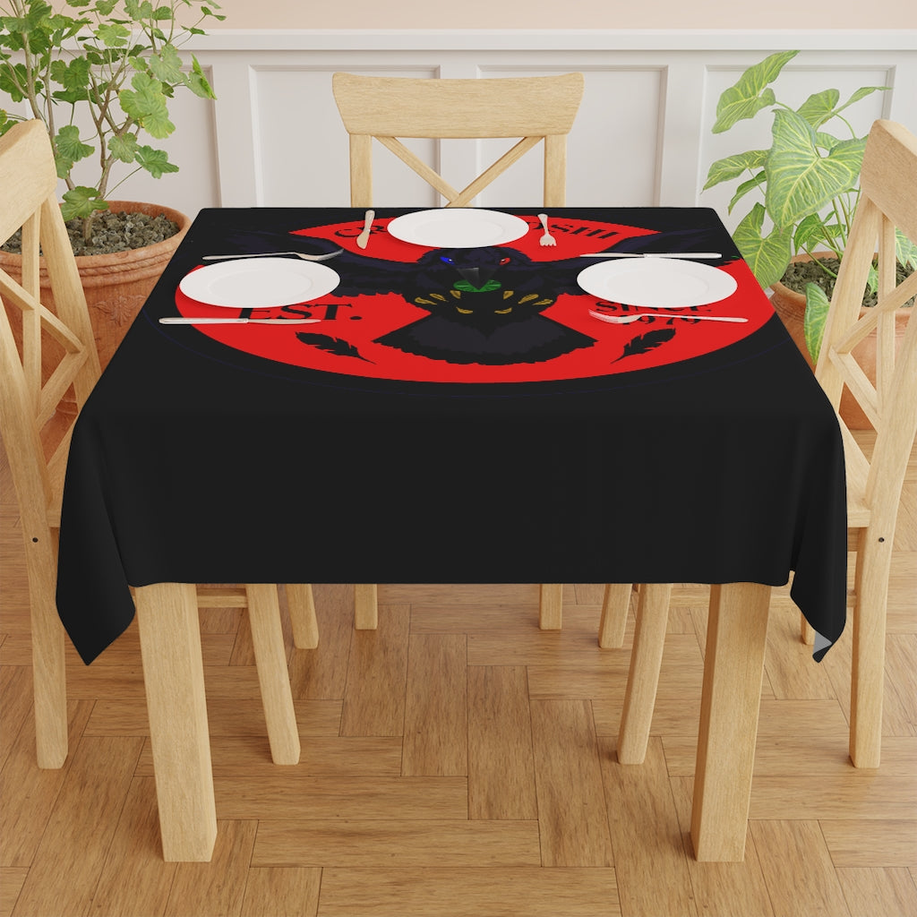 Crowgodshi Table Cloth, RED LOGO