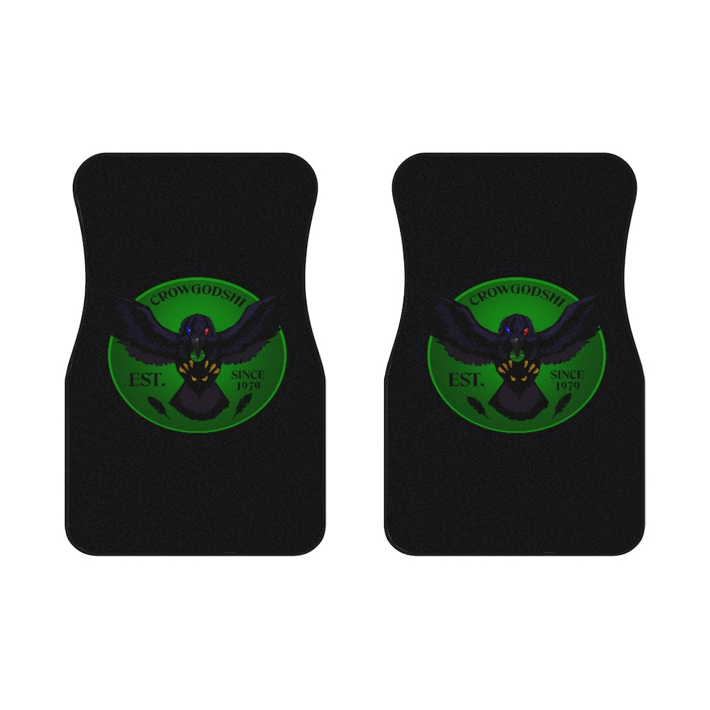 Crowgodshi Car Mats (2x Front), GREEN