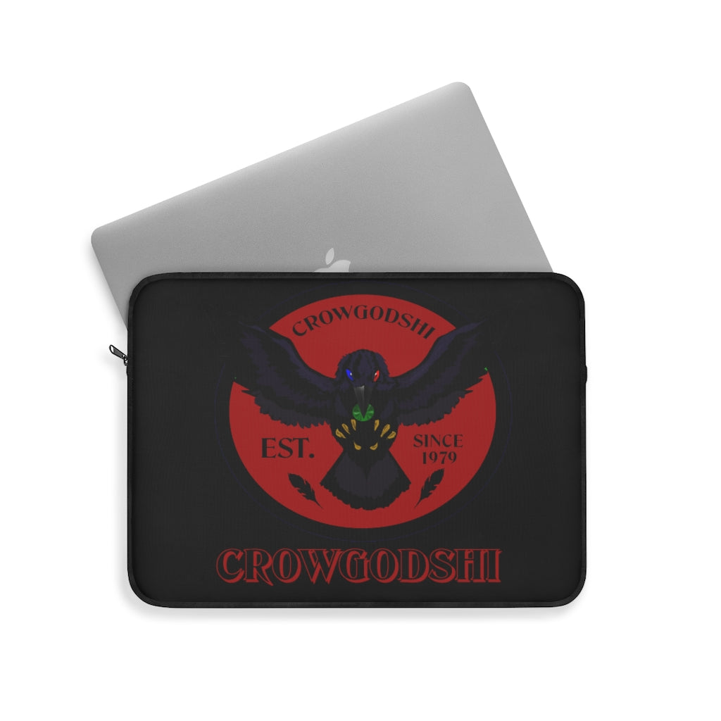 Crowgodshi First Generation Laptop Sleeve, BURGUNDY LOGO