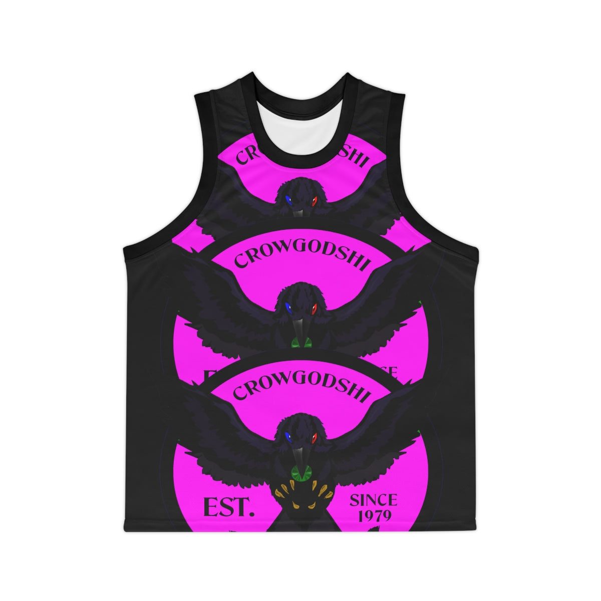 Special Edition Crowgodshi Designer Basketball Jersey, PINK LOGO
