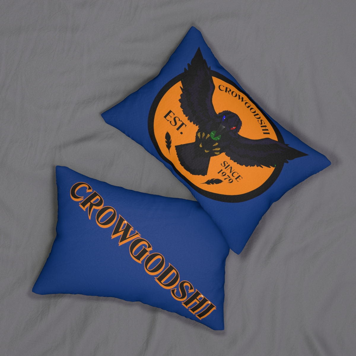 Crowgodshi First Generation Lumbar Pillow, ORANGE LOGO