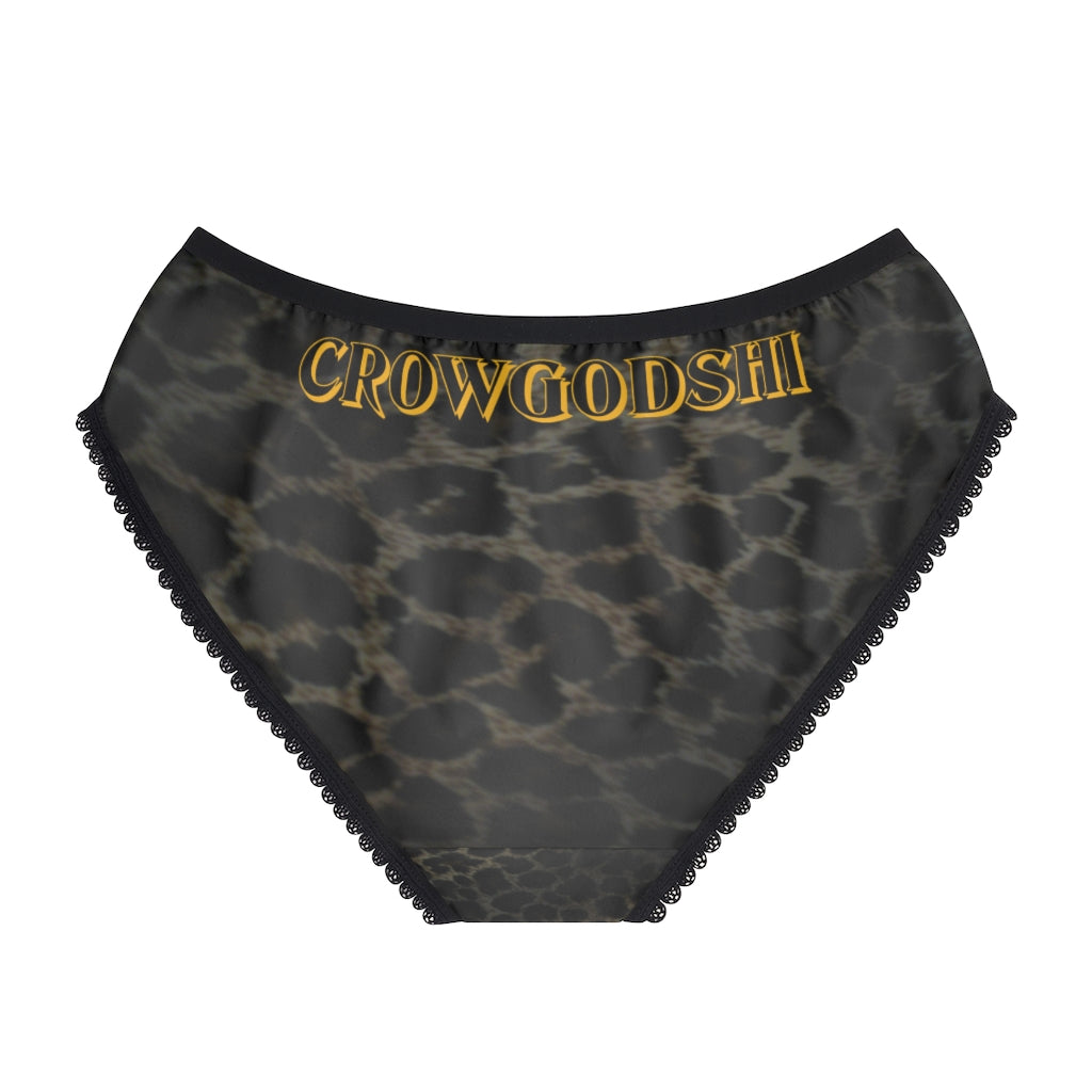 Women's Crowgodshi Jaguar Print Panties